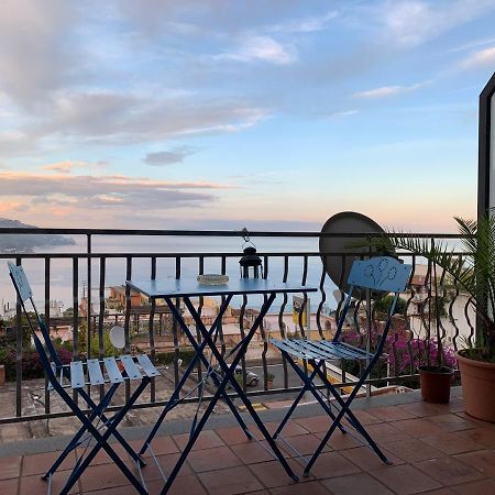 "Sea-See" Studio Taormina Center - Bellissima Vista Mare - Corner Kitchen Exteriér fotografie