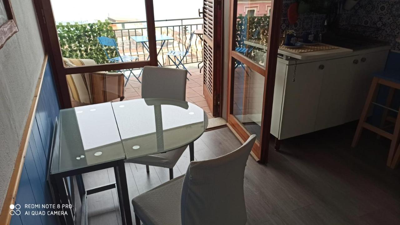 "Sea-See" Studio Taormina Center - Bellissima Vista Mare - Corner Kitchen Exteriér fotografie